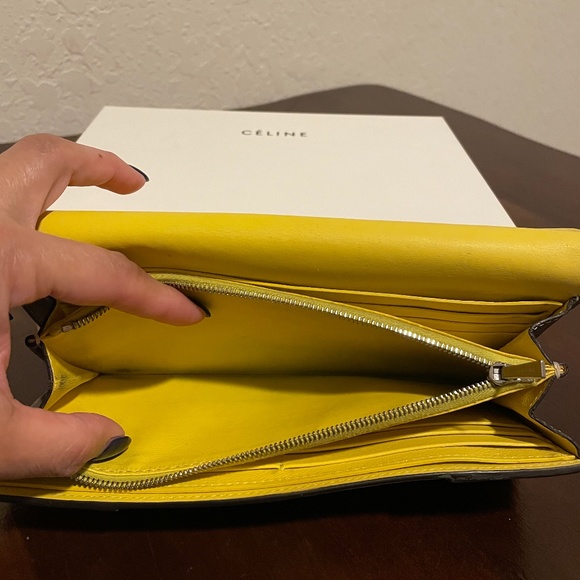 Celine leather long wallet - Picture 5 of 5